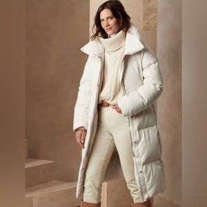 Banana Republic Water-Repellant Long Puffer Coat